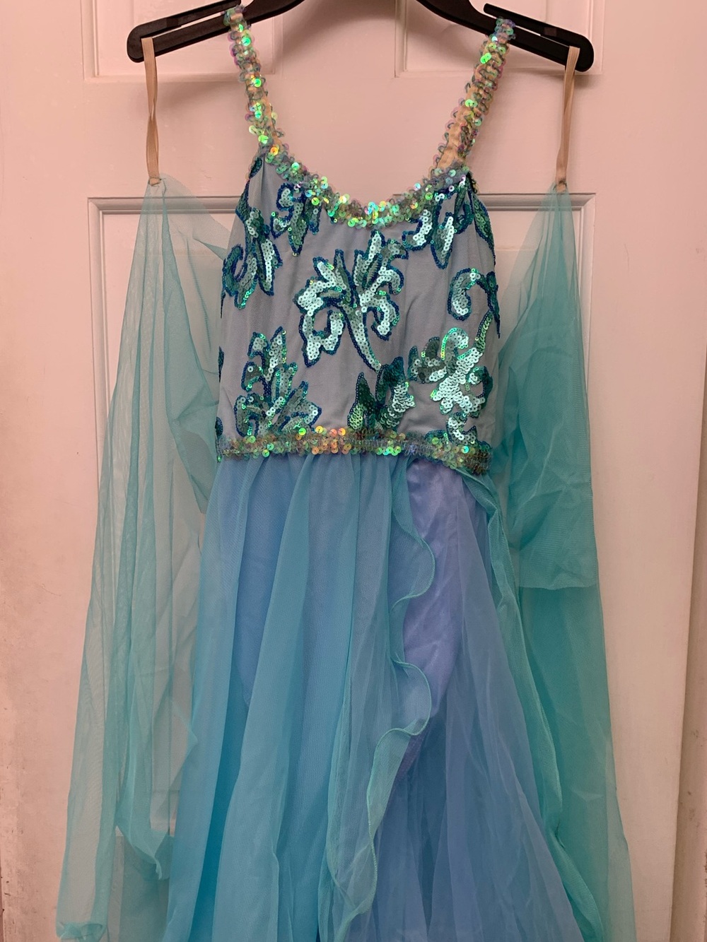 Sequin fairy Costume Dress - Aqua Blue